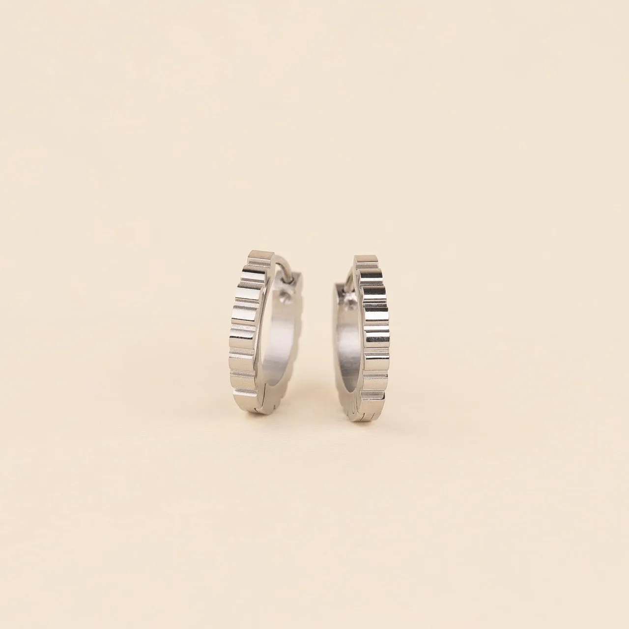 Scalloped Huggie Hoop Earrings sold by Modcloth product image thumbnail 3