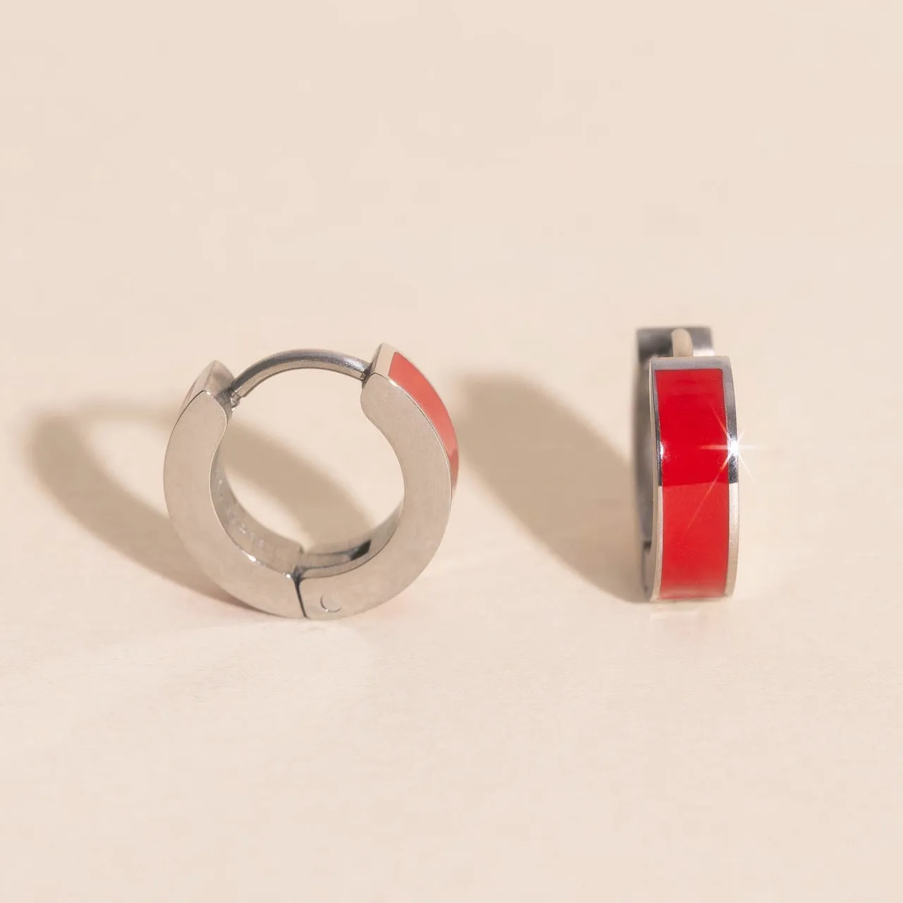 Chunky Huggie Hoop Earrings - 16 Color Options sold by Modcloth product image thumbnail 5