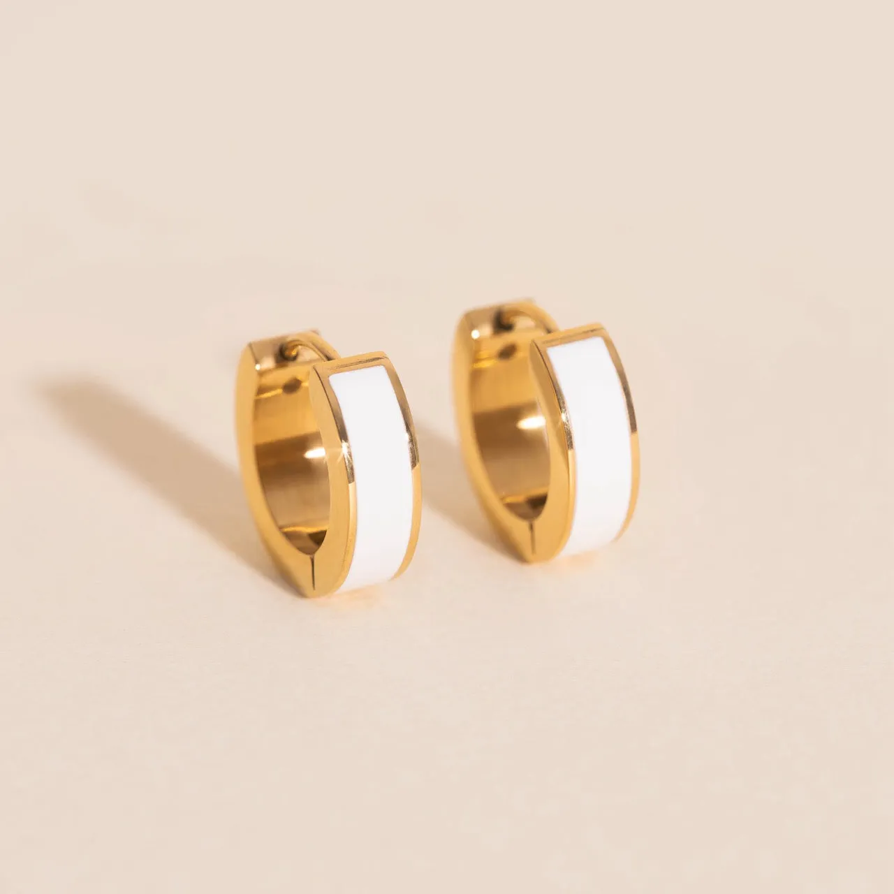 Chunky Huggie Hoop Earrings - 16 Color Options sold by Modcloth product image thumbnail 3
