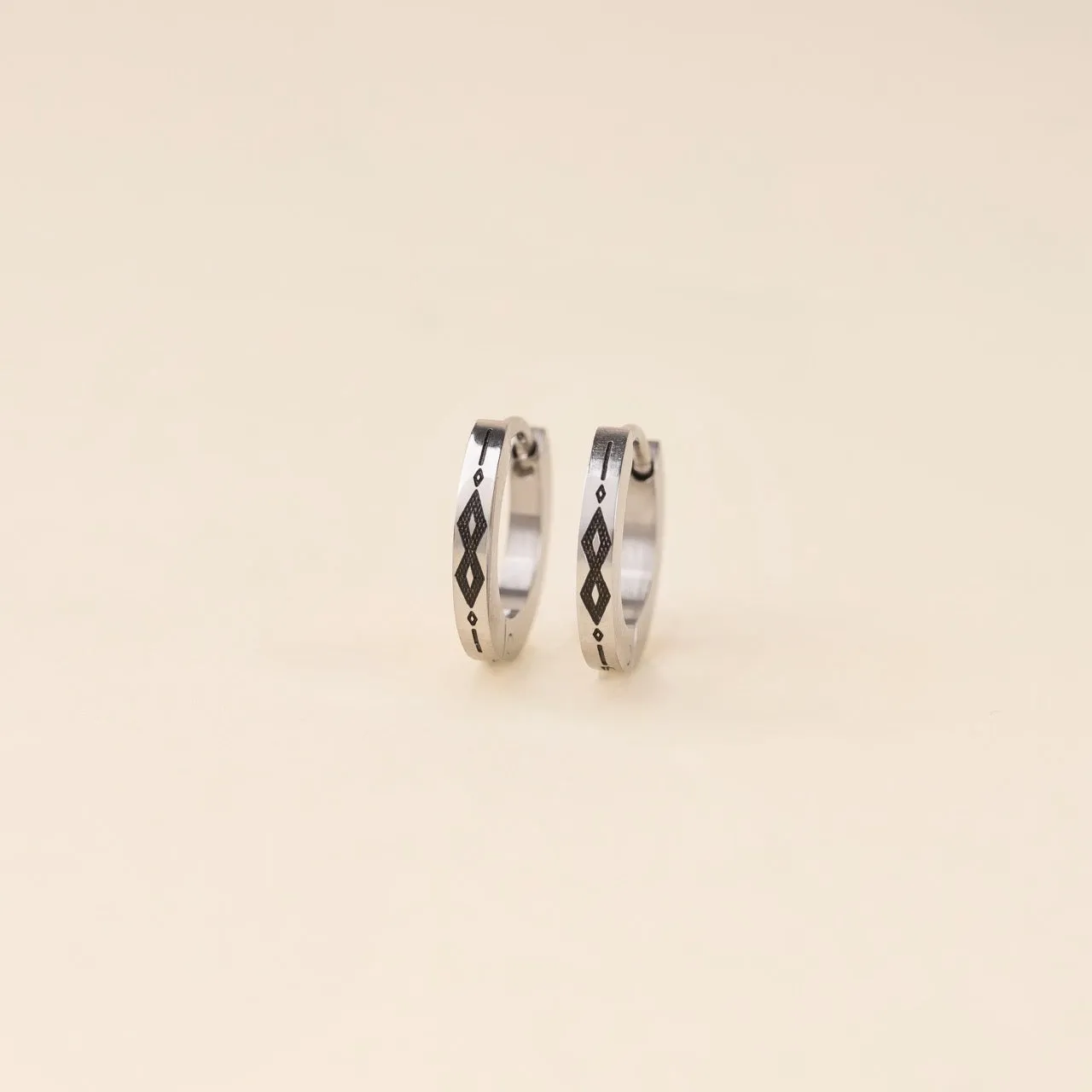 Southwest Huggie Hoop Earrings sold by Modcloth