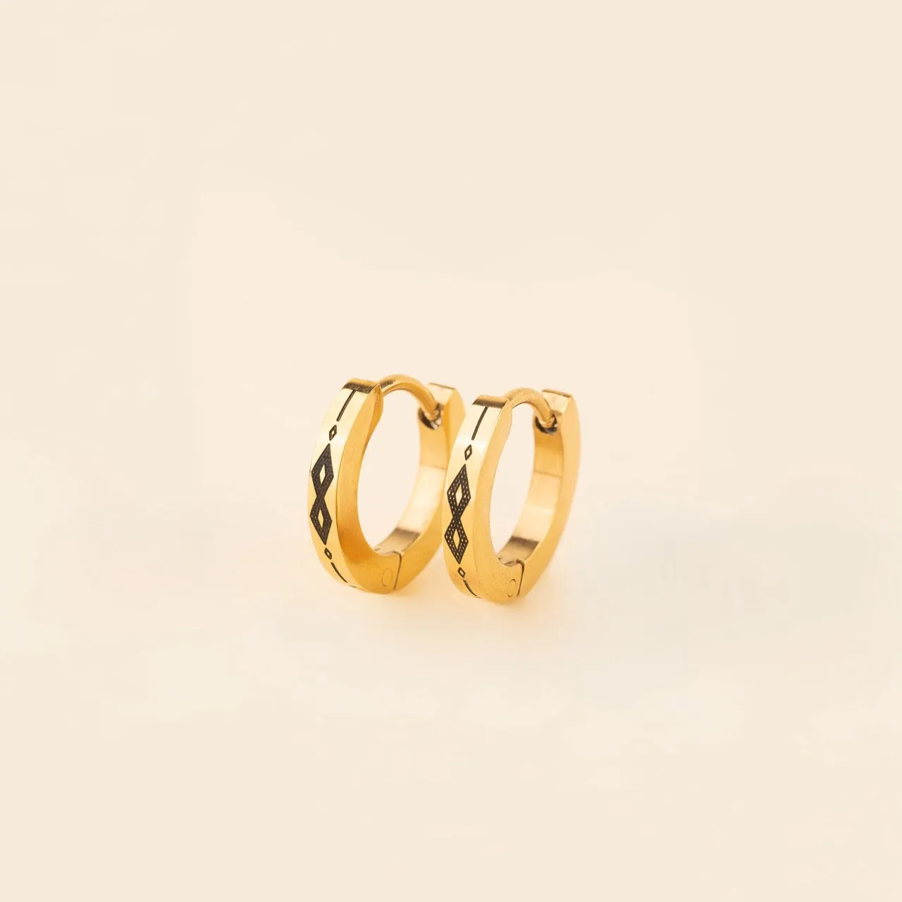 Southwest Huggie Hoop Earrings sold by Modcloth product image thumbnail 2