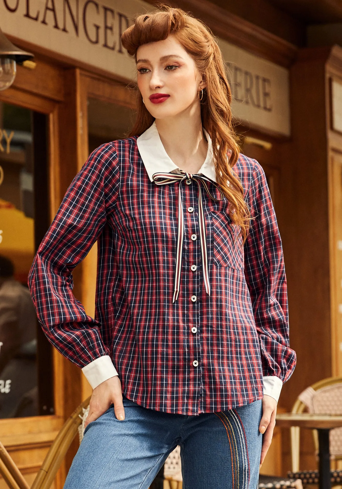 The Head of the Class Top sold by Modcloth