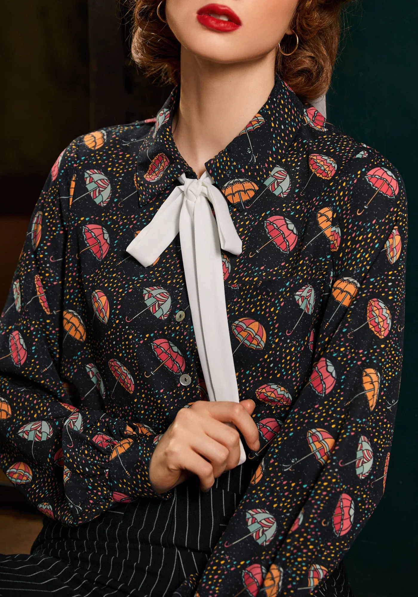 Enchanted Evening Collared Blouse sold by Modcloth product image thumbnail 2