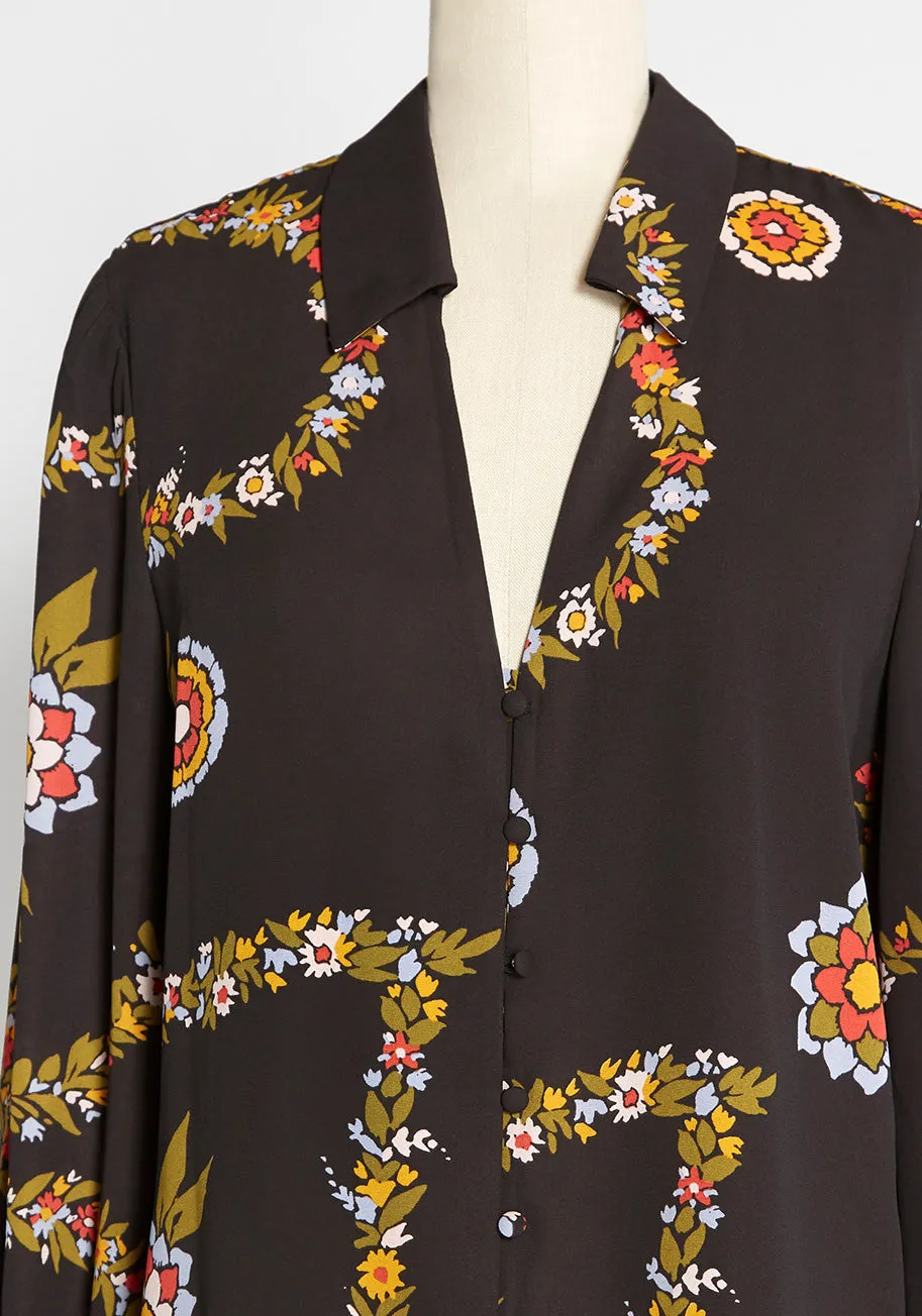 Here Comes Success Chiffon Blouse sold by Modcloth product image thumbnail 3