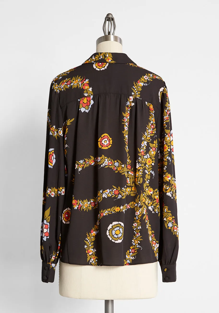 Here Comes Success Chiffon Blouse sold by Modcloth product image thumbnail 2