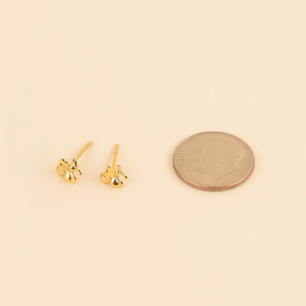 Mini Bumble Bee Stud Earrings sold by Modcloth product image thumbnail 4