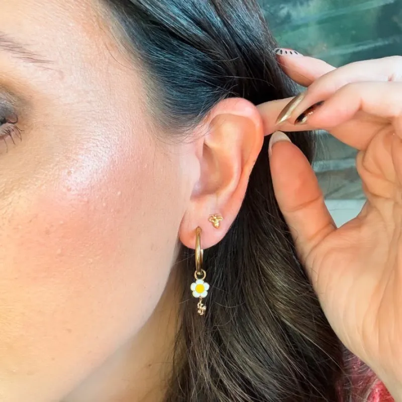 Mini Bumble Bee Stud Earrings sold by Modcloth