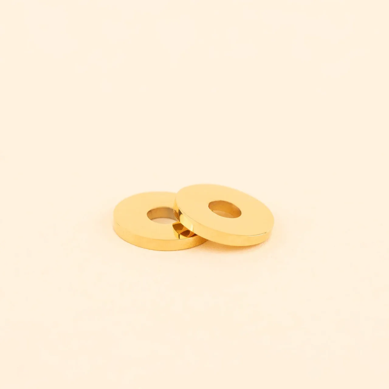 Disc Rounded Huggie Hoop Charms sold by Modcloth product image thumbnail 3