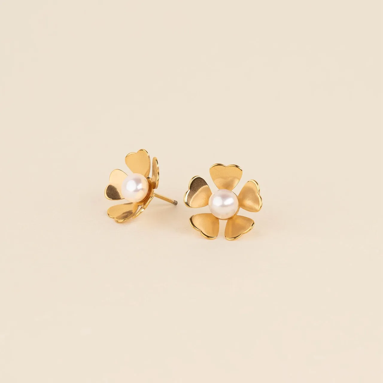 Pearl Flower Studs sold by Modcloth product image thumbnail 4