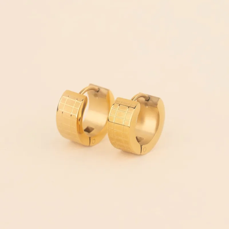 Excel Super Chunky Huggie Hoop Earrings sold by Modcloth
