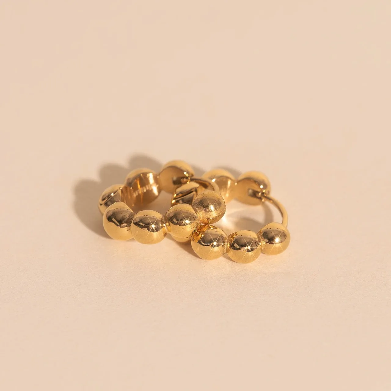 Bubble Chunky Rounded Huggie Hoop Earrings sold by Modcloth product image thumbnail 3