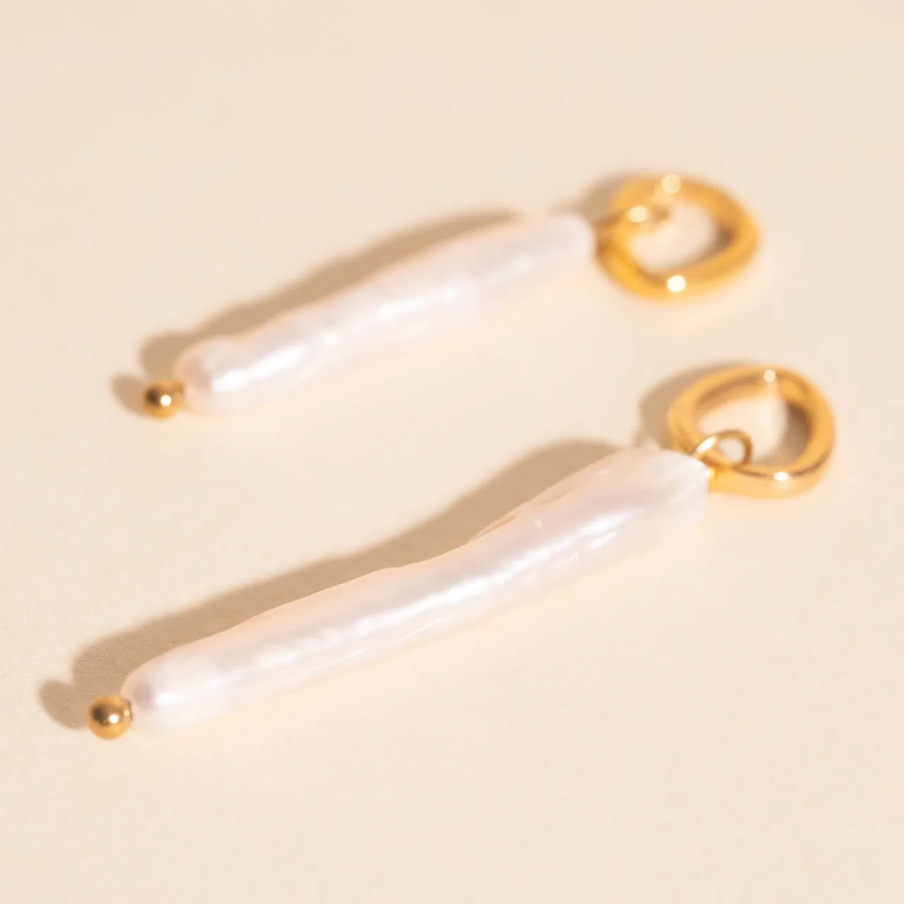 Sailor's Pearl Huggie Hoop Charms sold by Modcloth product image thumbnail 2