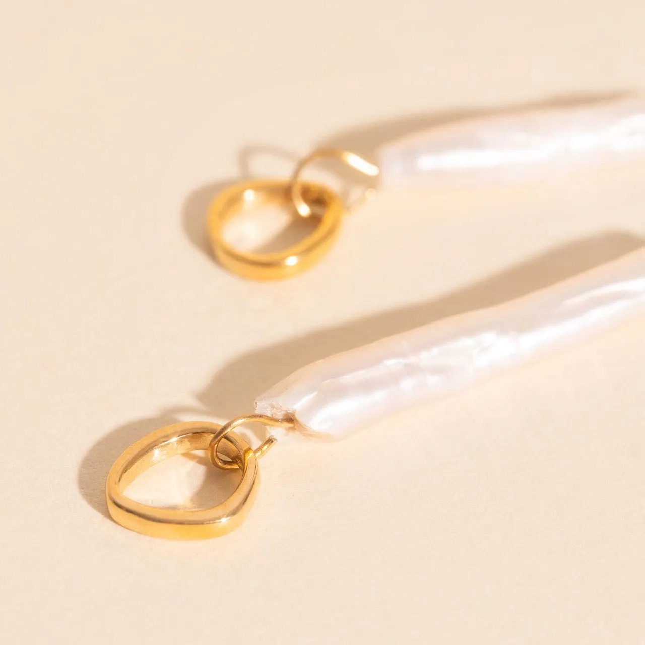 Sailor's Pearl Huggie Hoop Charms sold by Modcloth product image thumbnail 3