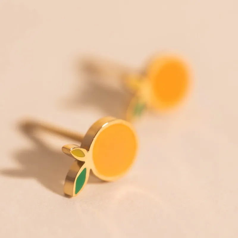 Mini Clementine Stud Earrings sold by Modcloth