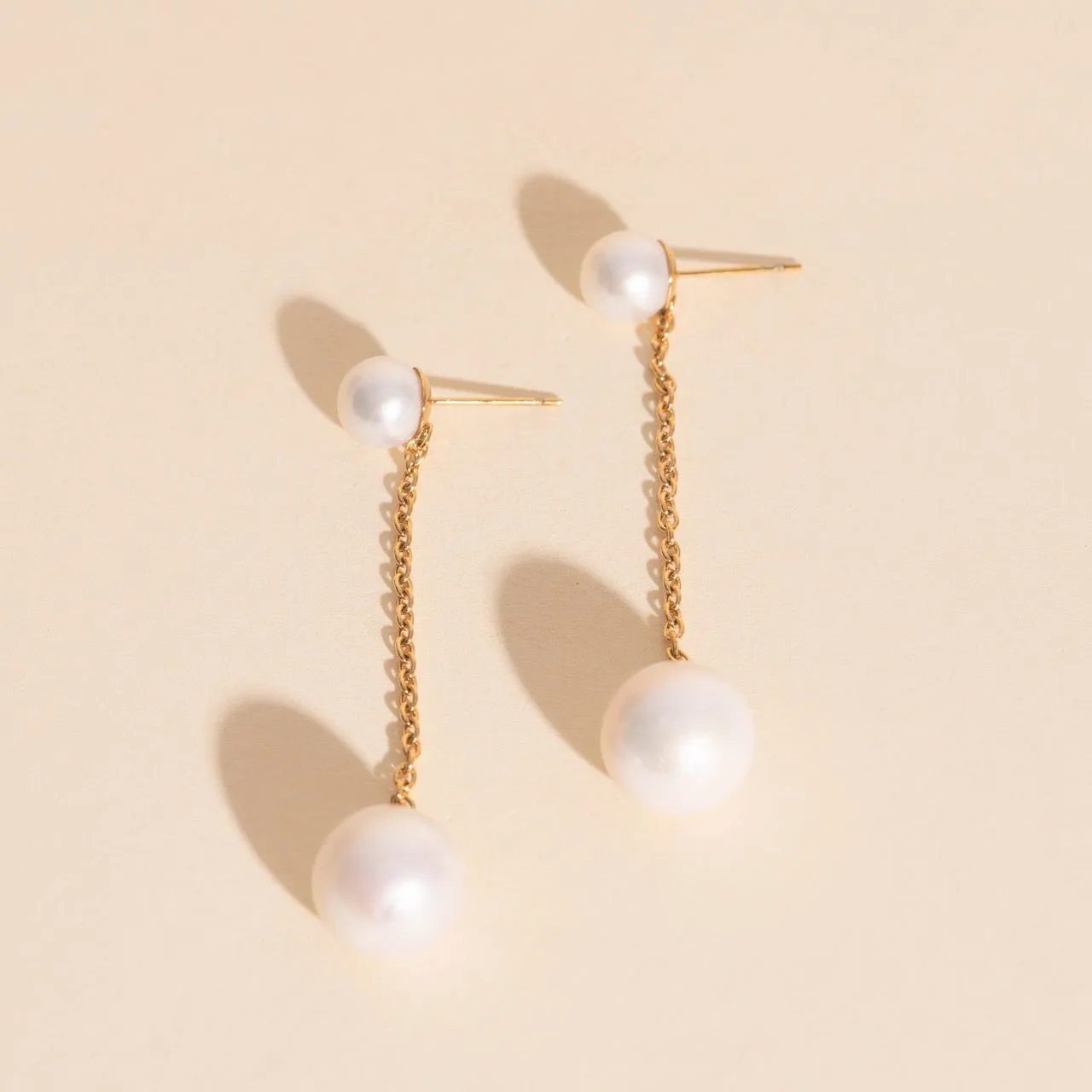 Pearl Line Stud Earrings sold by Modcloth product image thumbnail 2
