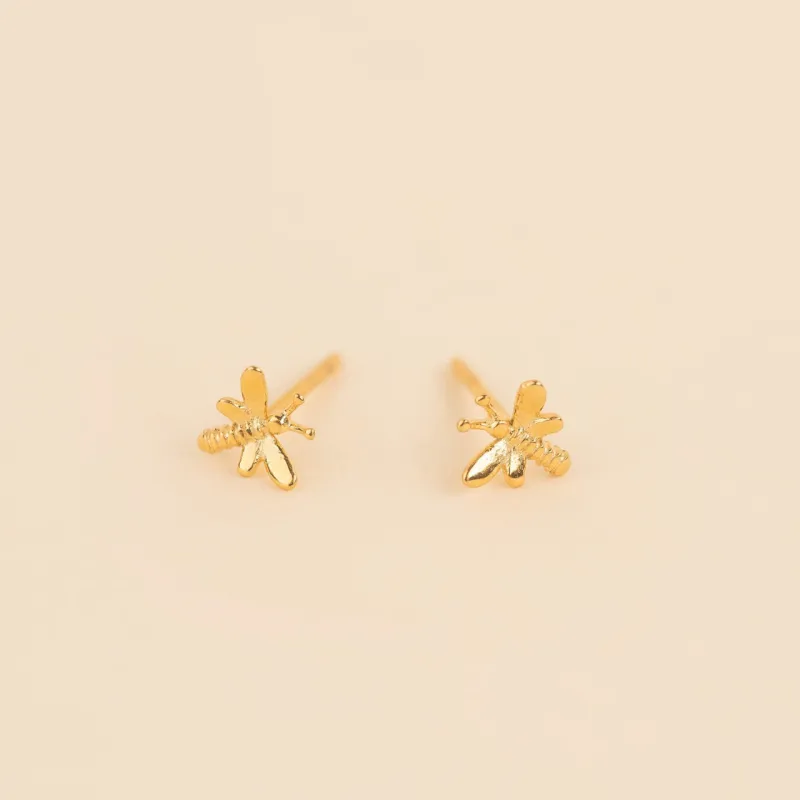 Mini Dragonfly Stud Earrings sold by Modcloth