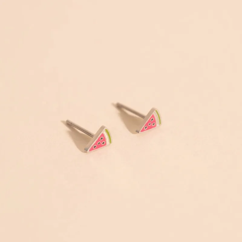Mini Watermelon Stud Earrings sold by Modcloth