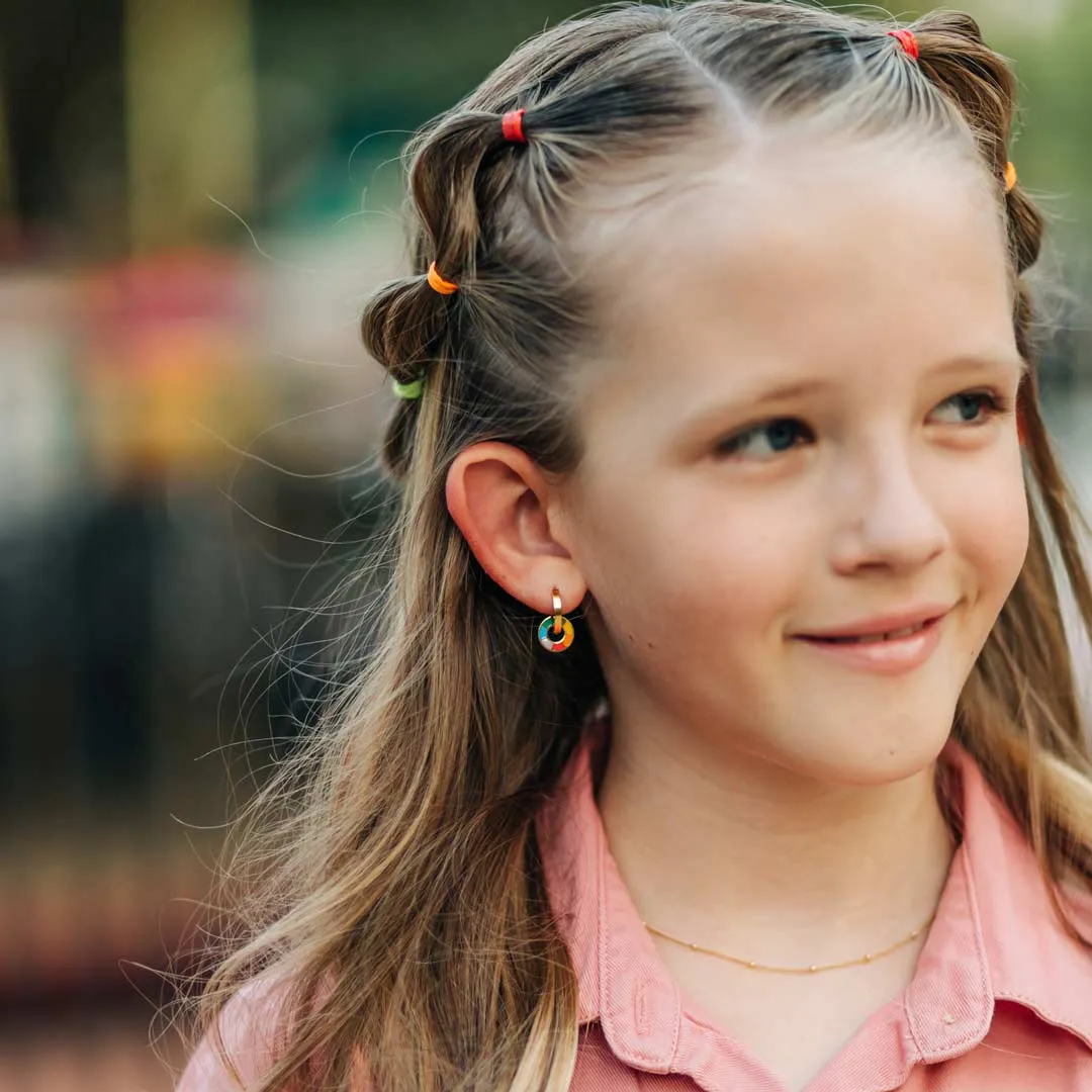 Color Wheel Huggie Hoop Charms sold by Modcloth product image thumbnail 5