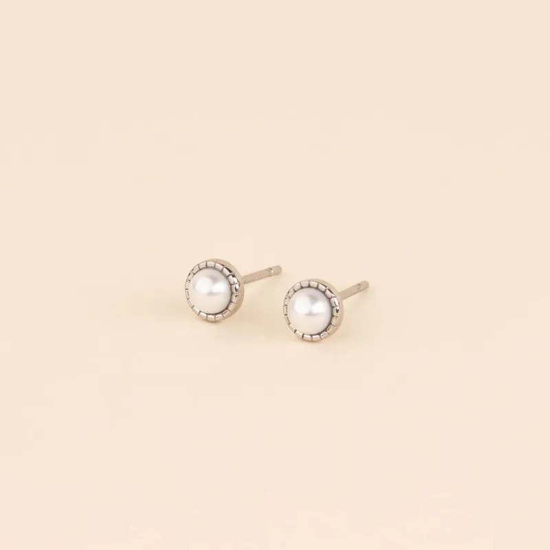 Pearl Stud Earrings sold by Modcloth