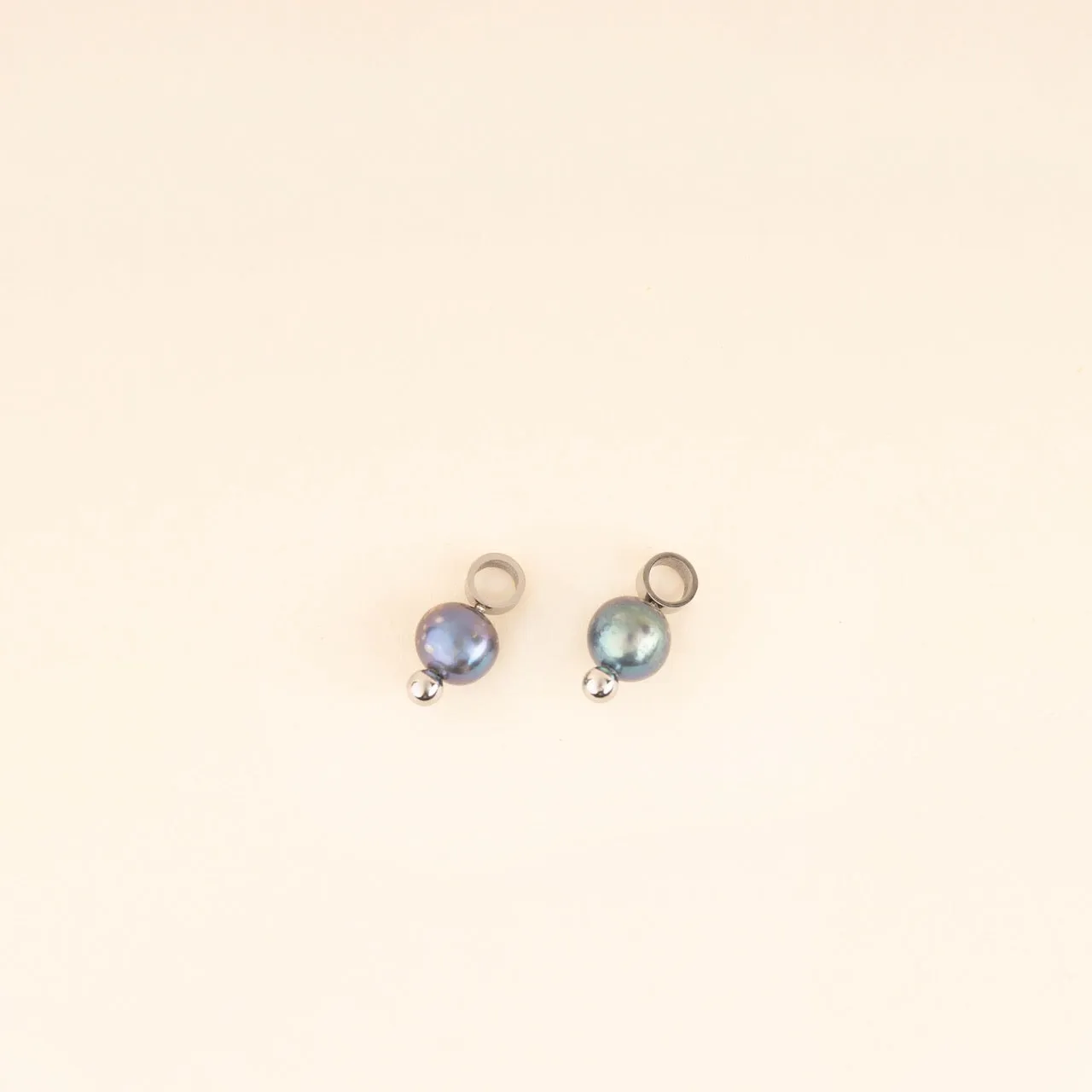 Natural Pearl Huggie Hoop Charms sold by Modcloth product image thumbnail 4