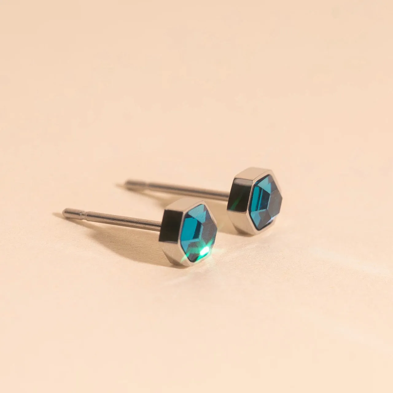 March Birthstone Stud Earrings sold by Modcloth product image thumbnail 4