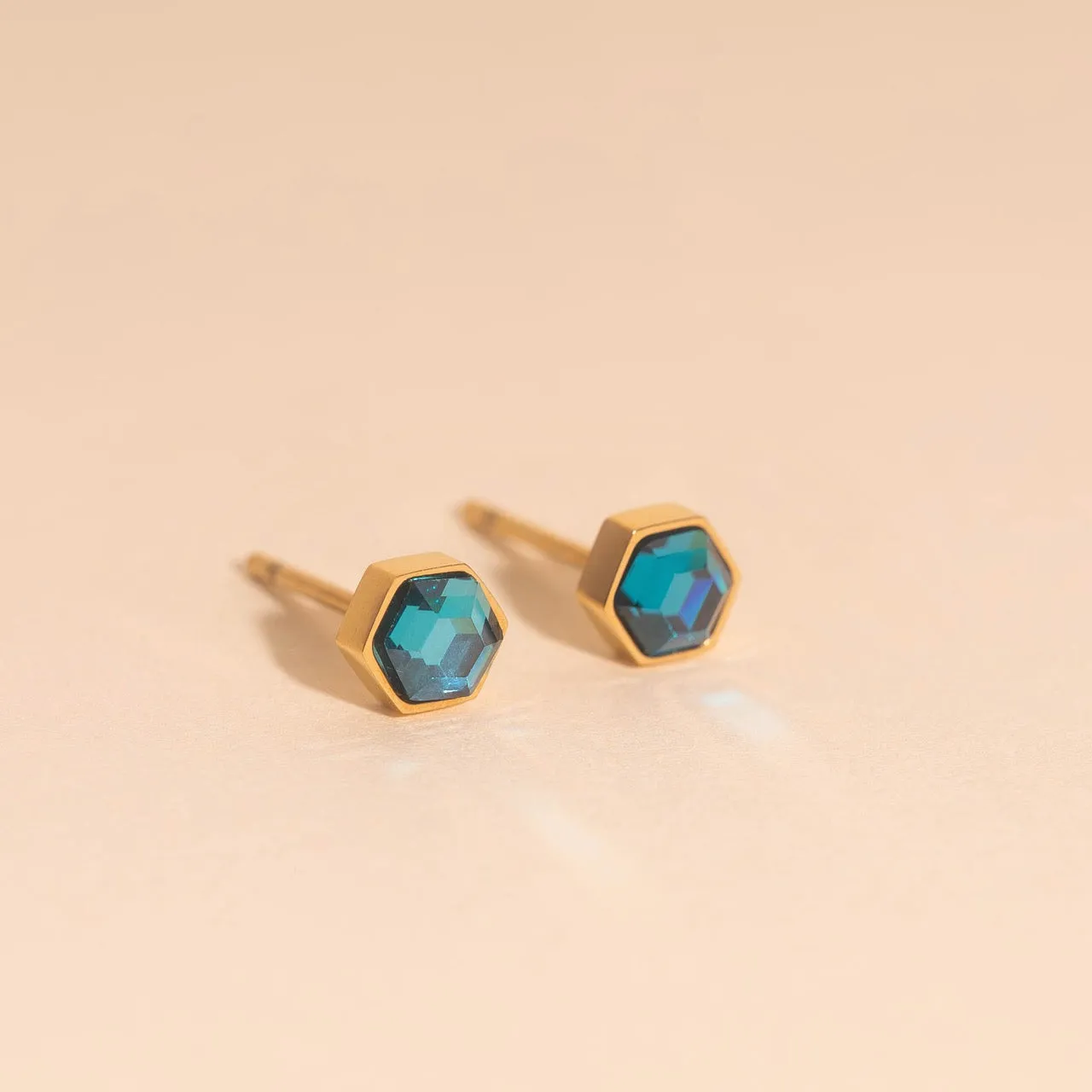 March Birthstone Stud Earrings sold by Modcloth product image thumbnail 2