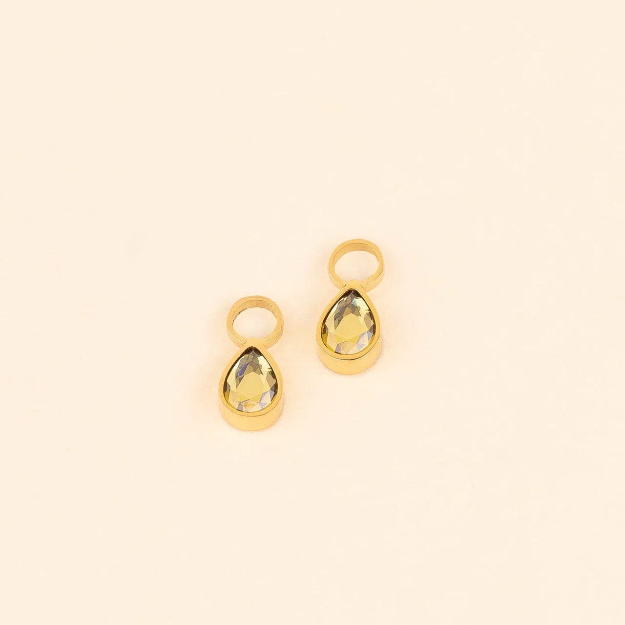 November Birthstone Huggie Hoop Charms sold by Modcloth