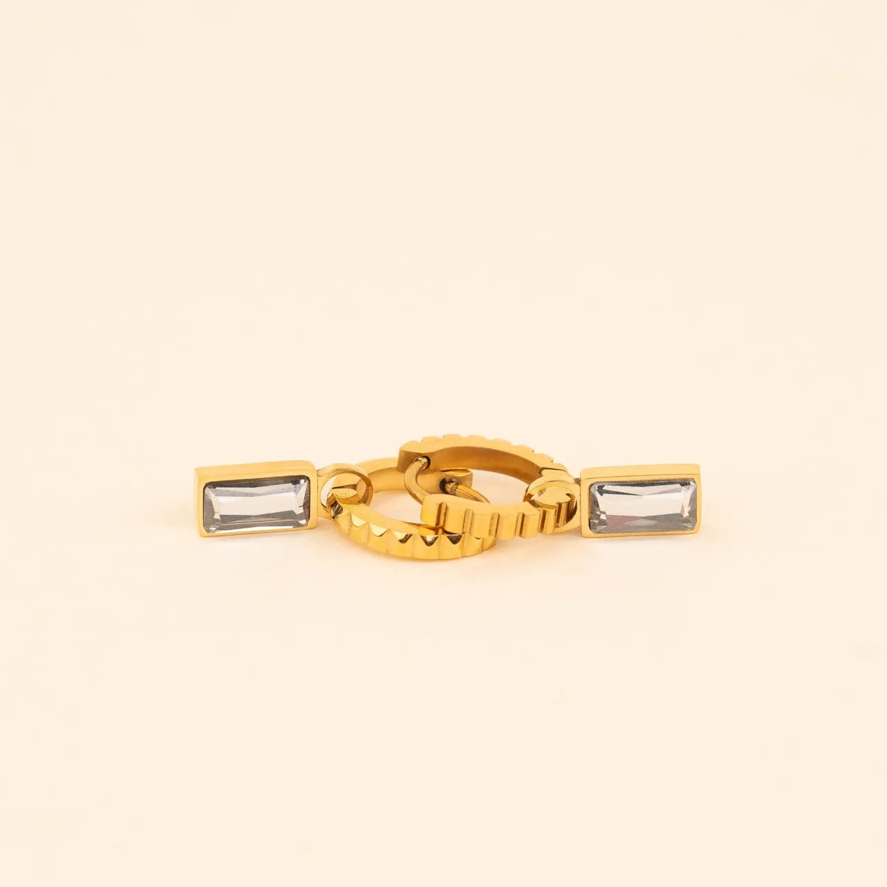 April Birthstone Huggie Hoop Charms sold by Modcloth product image thumbnail 4