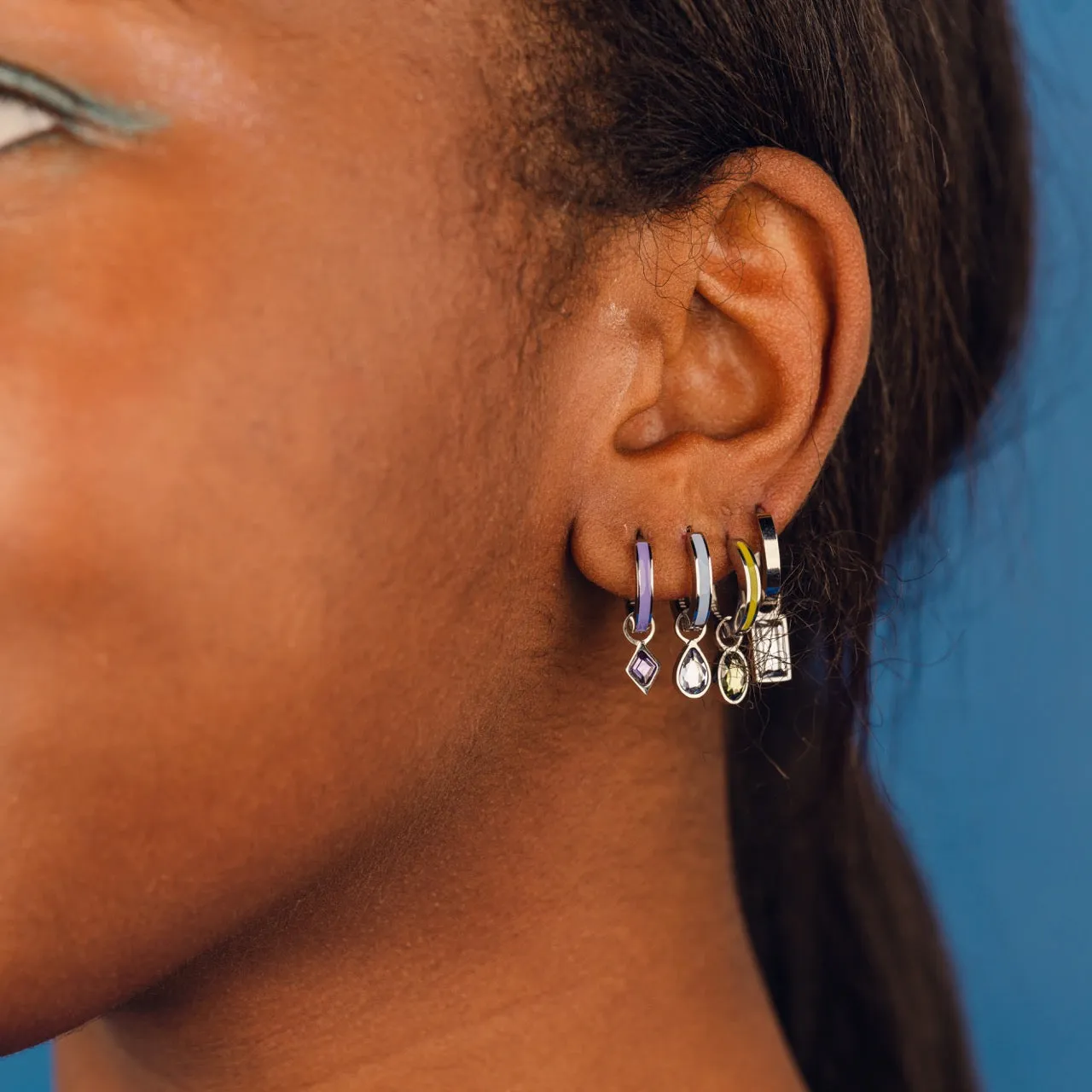 April Birthstone Huggie Hoop Charms sold by Modcloth product image thumbnail 2