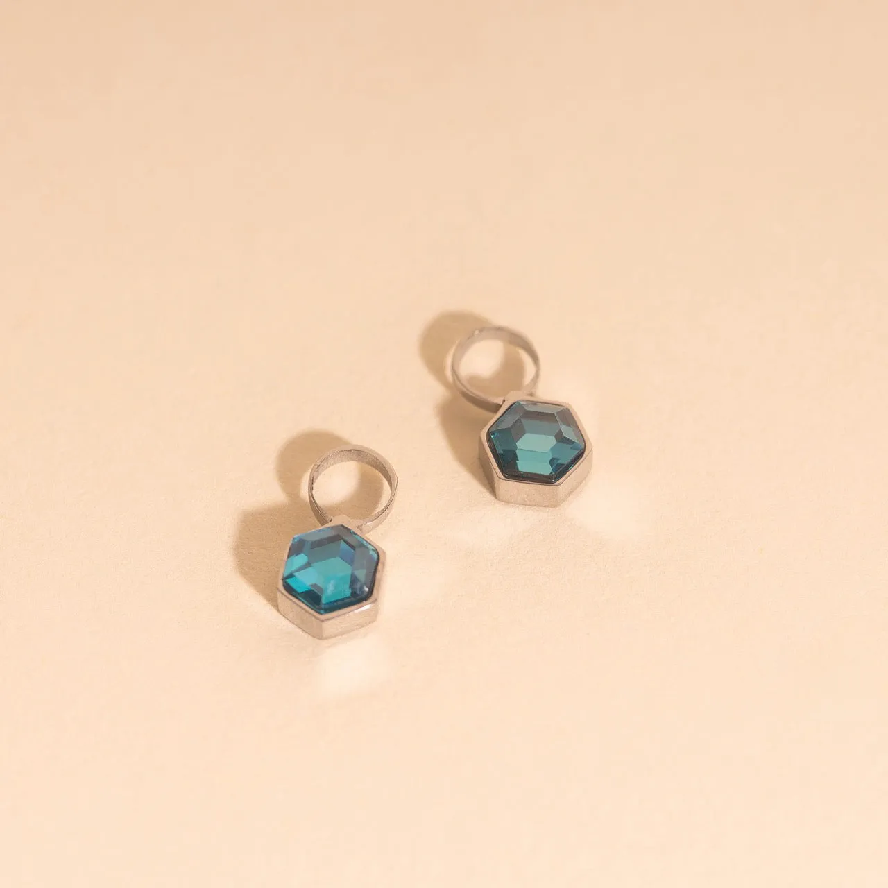 March Birthstone Huggie Hoop Charms sold by Modcloth product image thumbnail 2