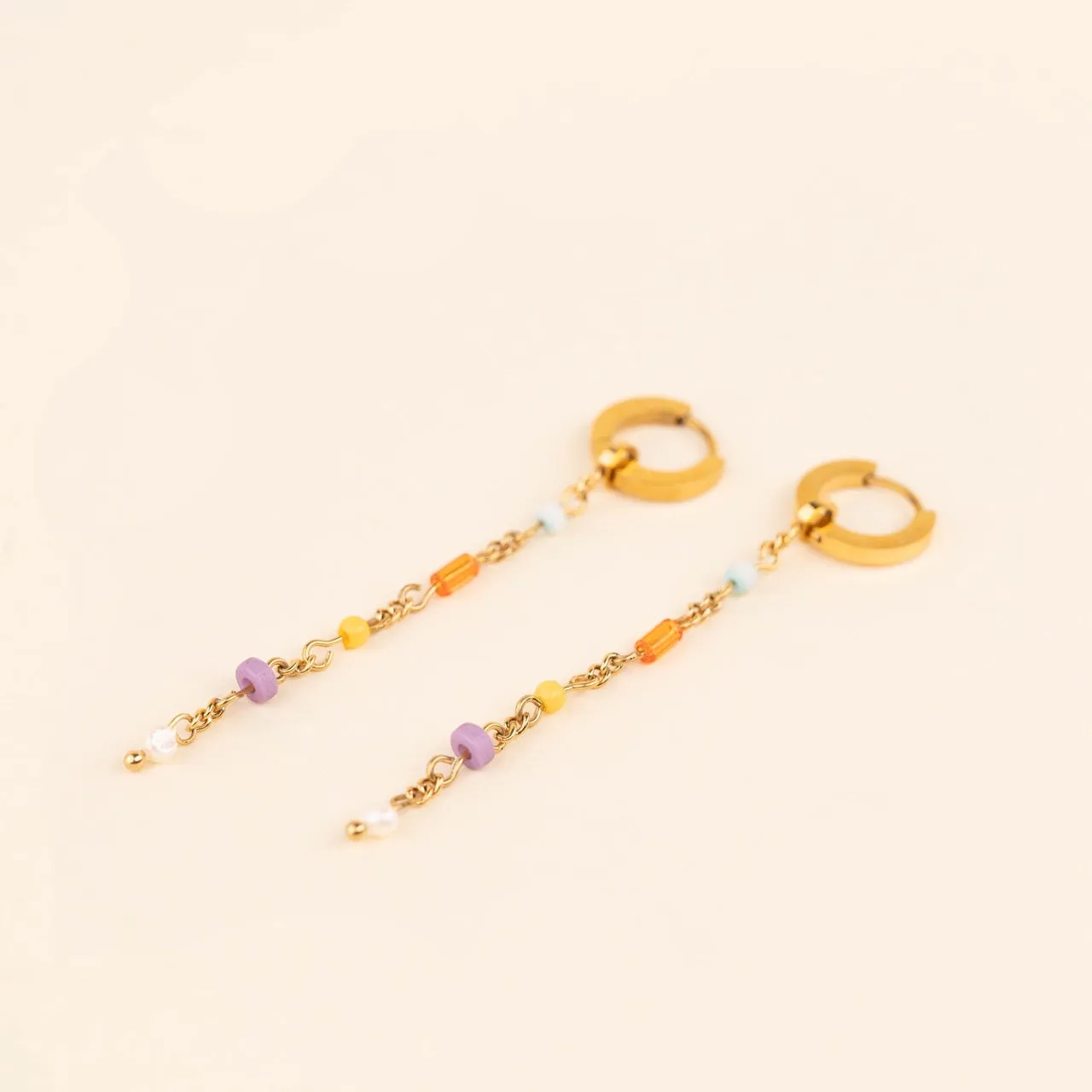 Bead Chain Huggie Hoop Charms sold by Modcloth product image thumbnail 4