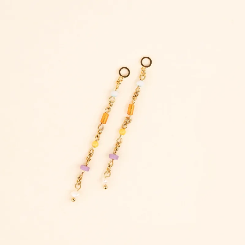 Bead Chain Huggie Hoop Charms sold by Modcloth