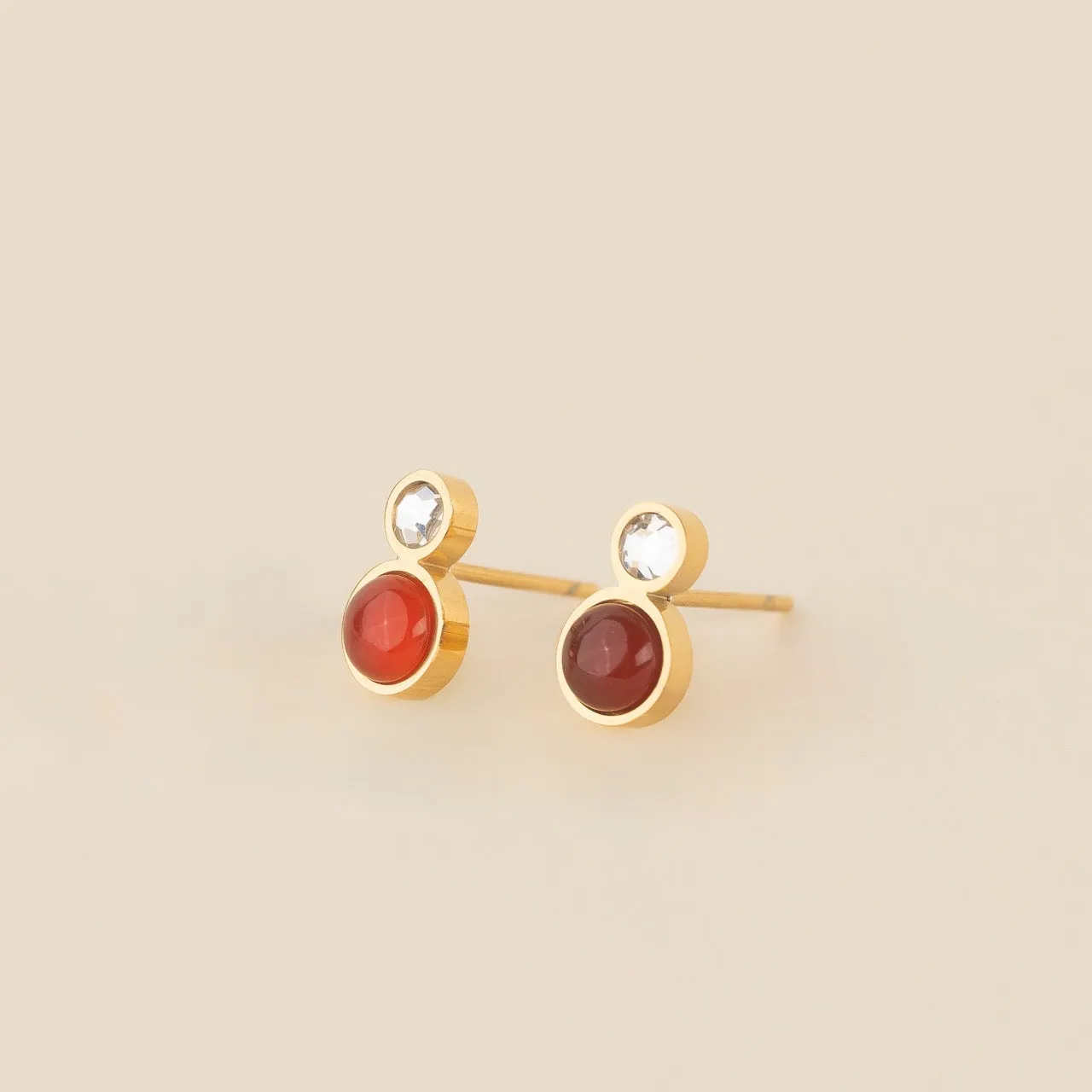 Amber Crystal Stud Earrings sold by Modcloth product image thumbnail 3