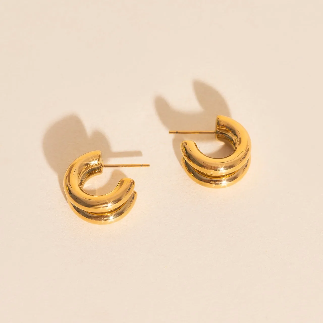 Chunky Crescent Stud Earrings sold by Modcloth