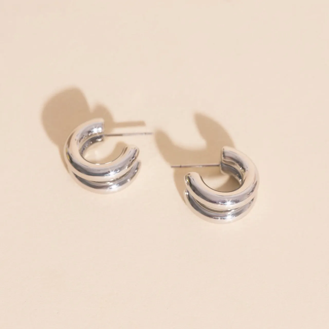 Chunky Crescent Stud Earrings sold by Modcloth product image thumbnail 5