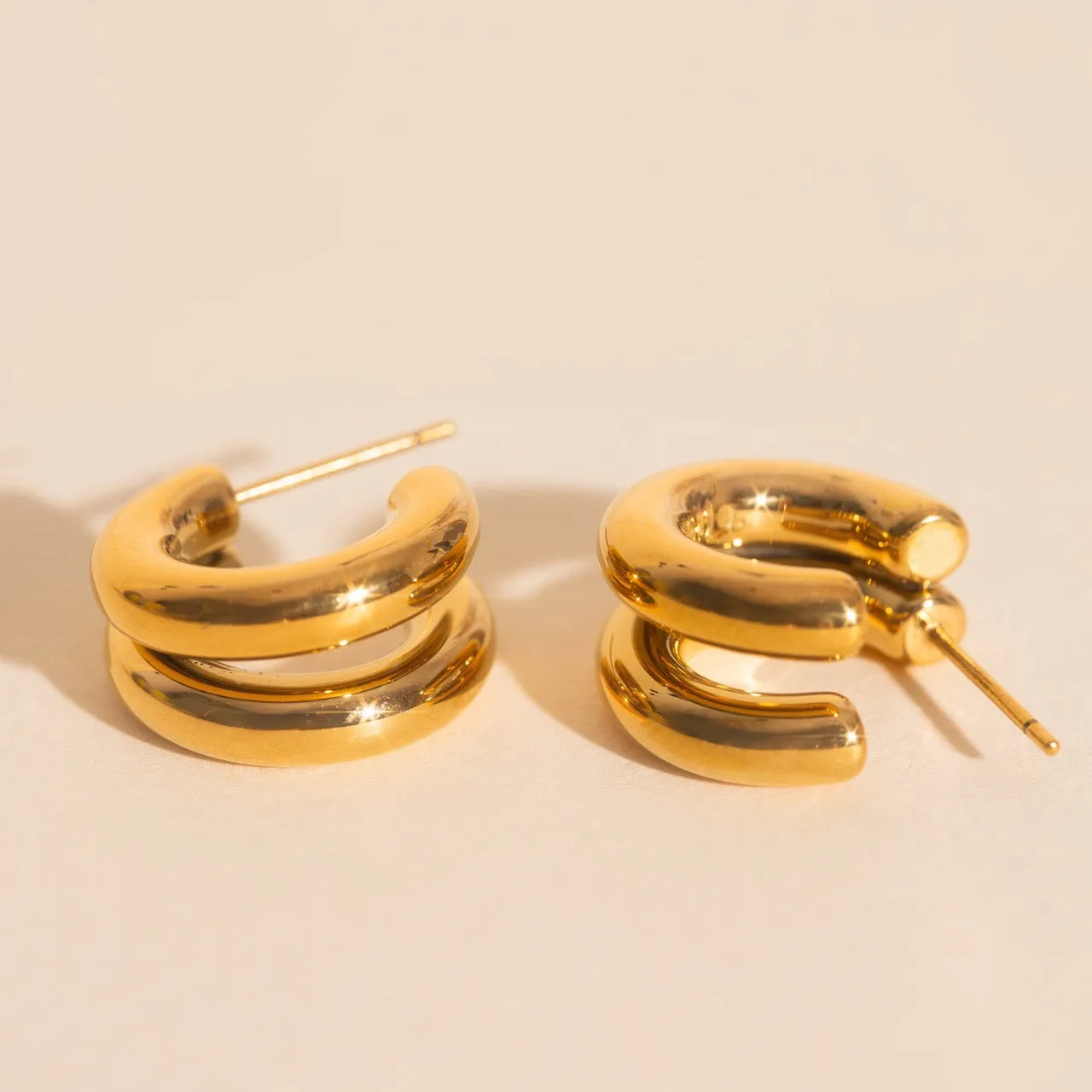 Chunky Crescent Stud Earrings sold by Modcloth product image thumbnail 2