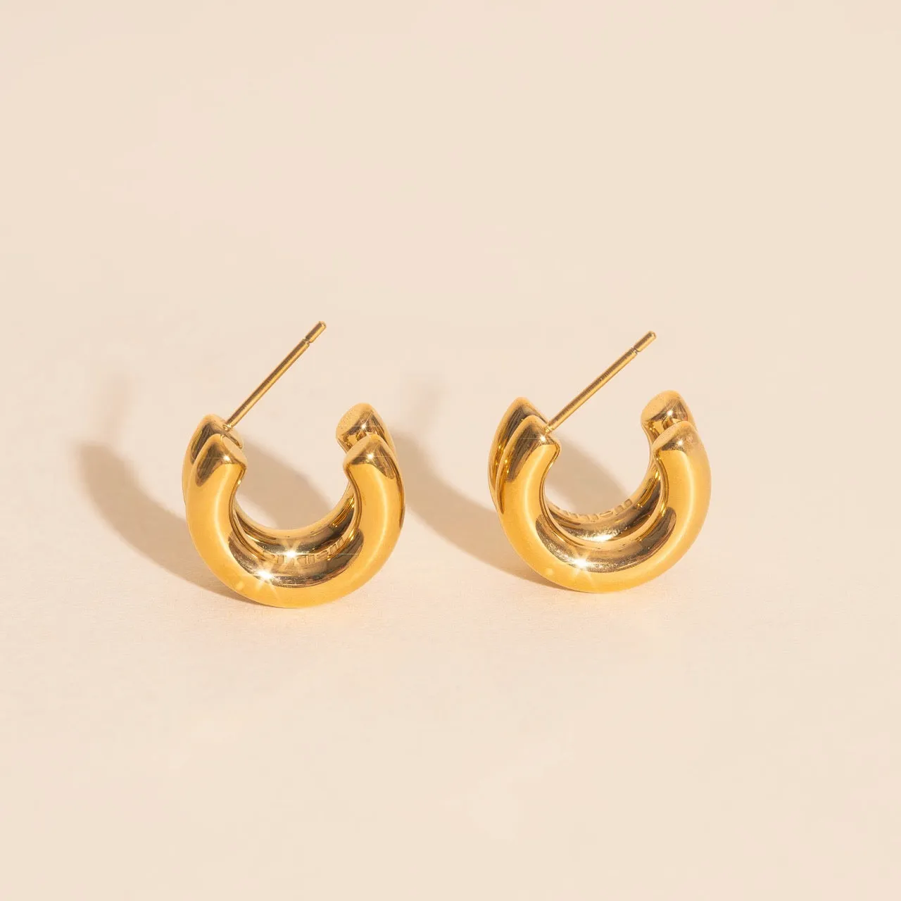 Chunky Crescent Stud Earrings sold by Modcloth product image thumbnail 4