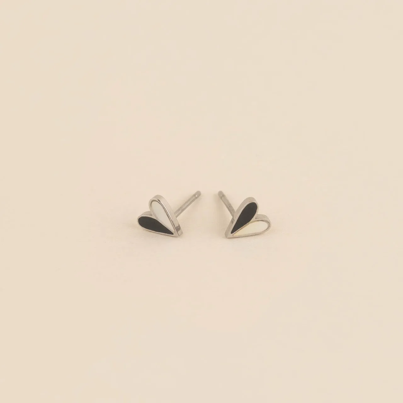 Mini Split Heart Stud Earrings sold by Modcloth product image thumbnail 2