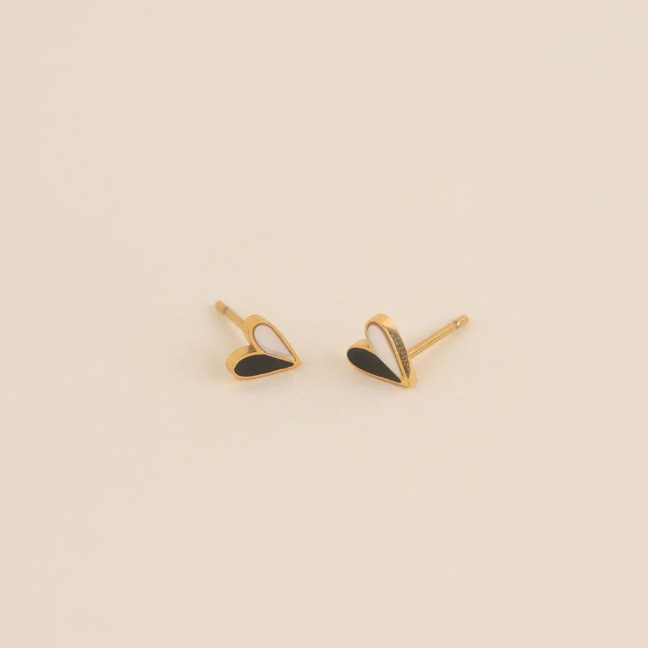 Mini Split Heart Stud Earrings sold by Modcloth product image thumbnail 3