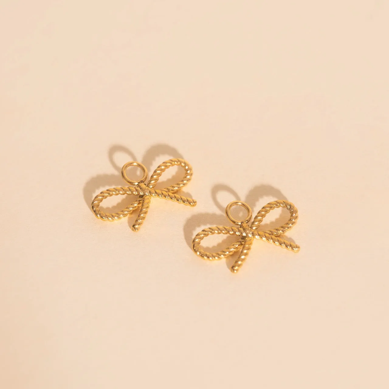 Rope Bow Huggie Hoop Charms sold by Modcloth product image thumbnail 4