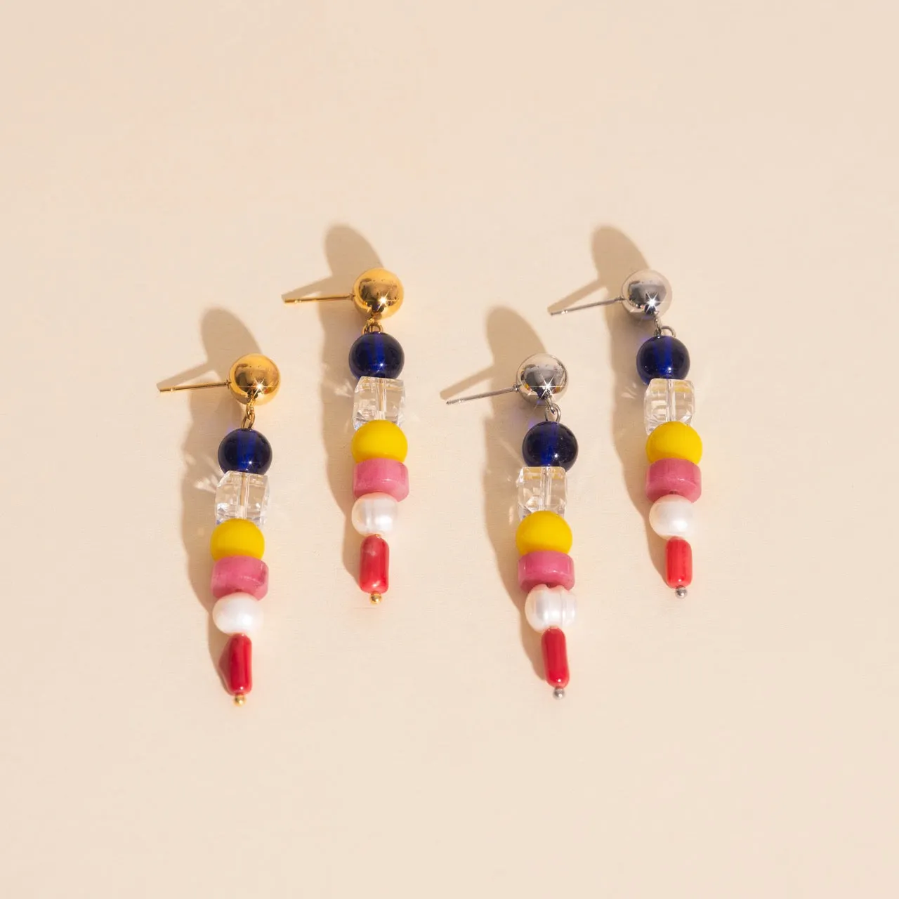 Sea Glass Dangle Stud Earrings sold by Modcloth product image thumbnail 3