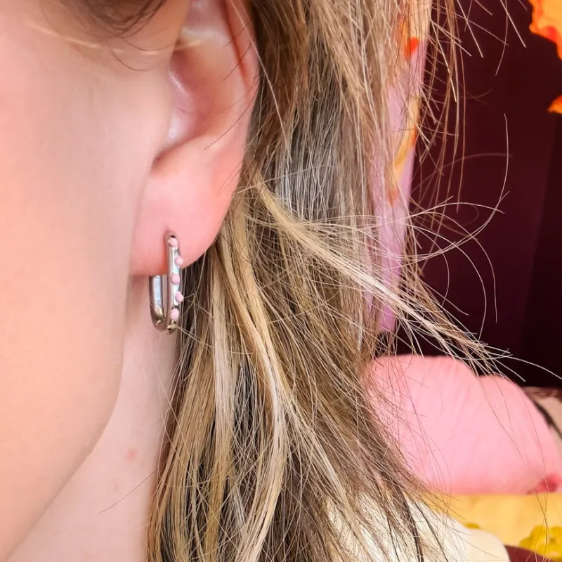 Bumpy Rounded Huggie Hoop Earrings sold by Modcloth