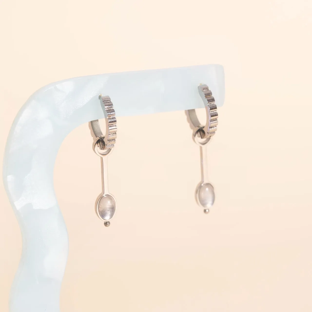 Gem Drop Huggie Hoop Charms sold by Modcloth product image thumbnail 3