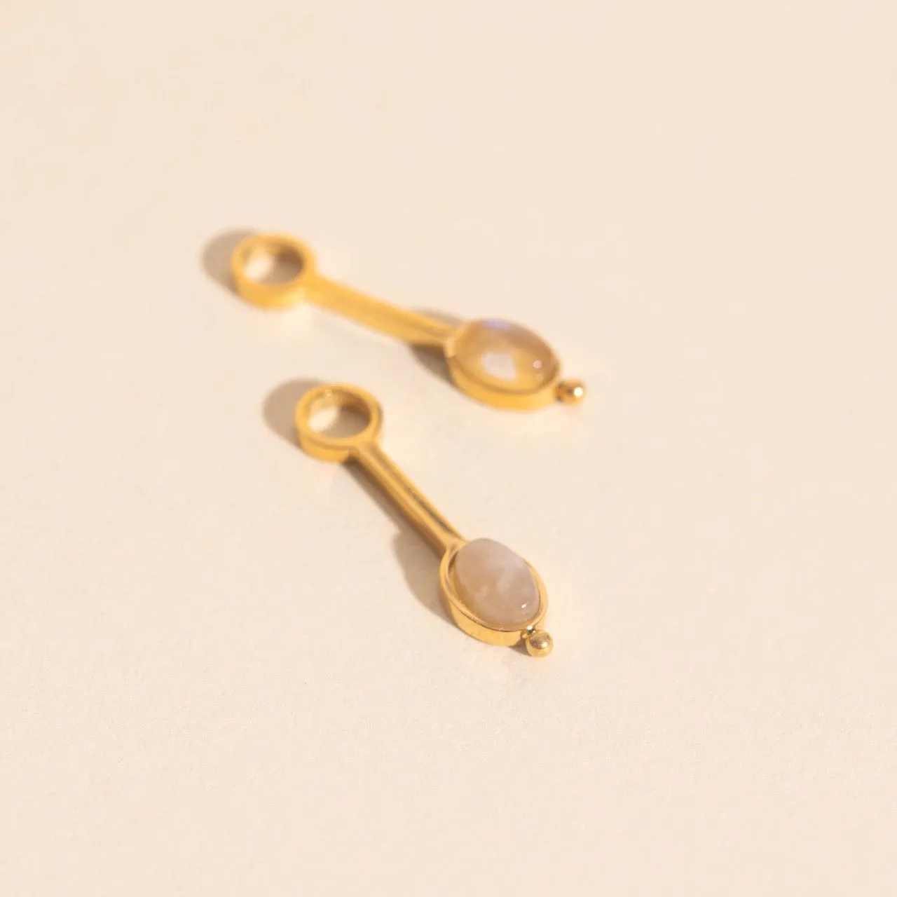 Gem Drop Huggie Hoop Charms sold by Modcloth product image thumbnail 4