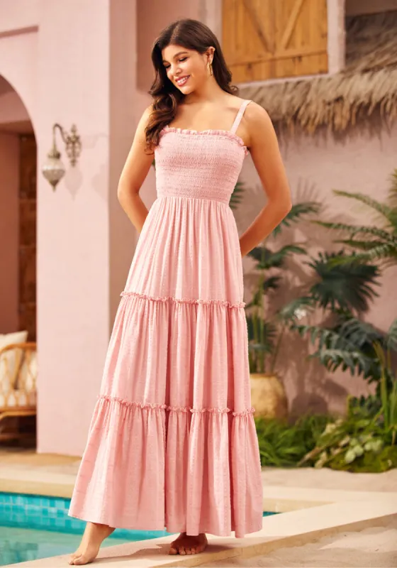 Boho on the Range Smocked Maxi Dress sold by Modcloth