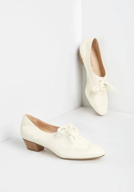 Dapper Direction Oxford Heel sold by Modcloth