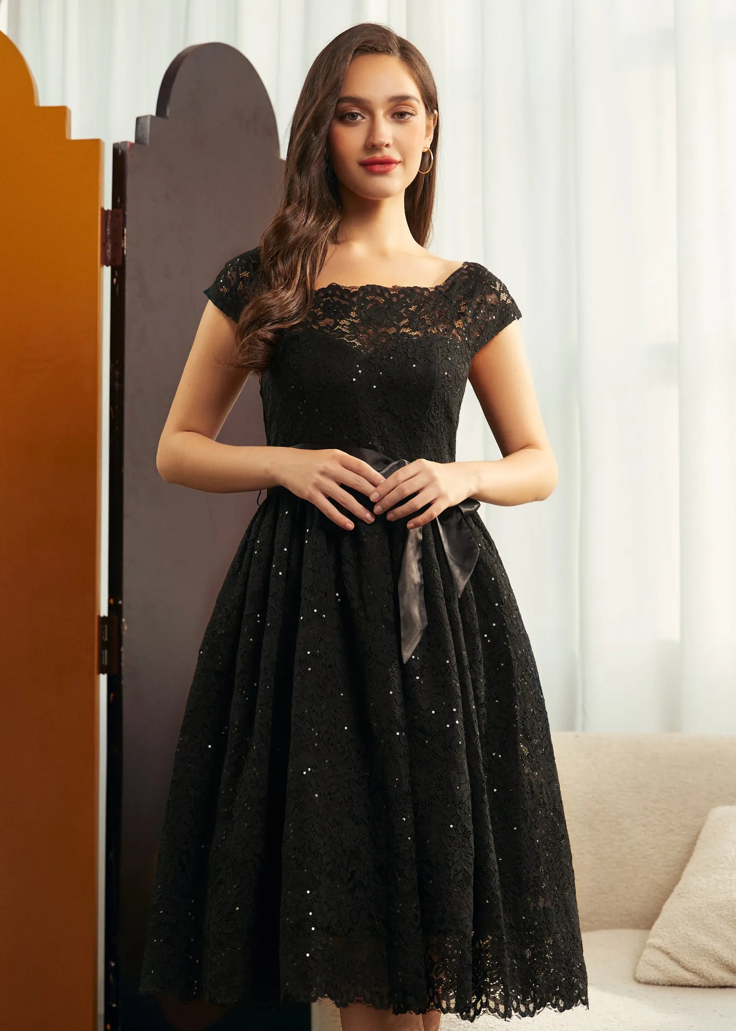 Starry Soirée Lace Dress sold by Modcloth product image thumbnail 5