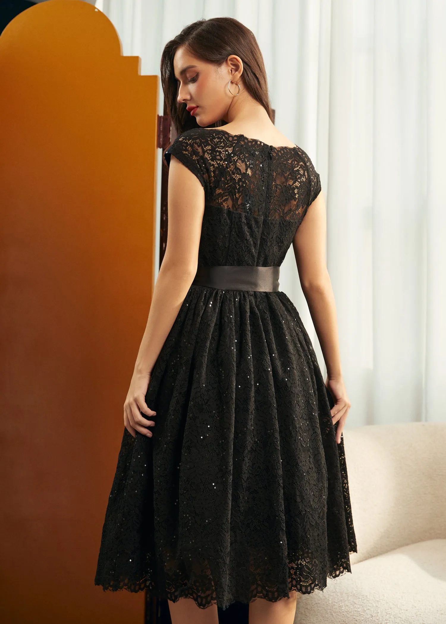 Starry Soirée Lace Dress sold by Modcloth product image thumbnail 2