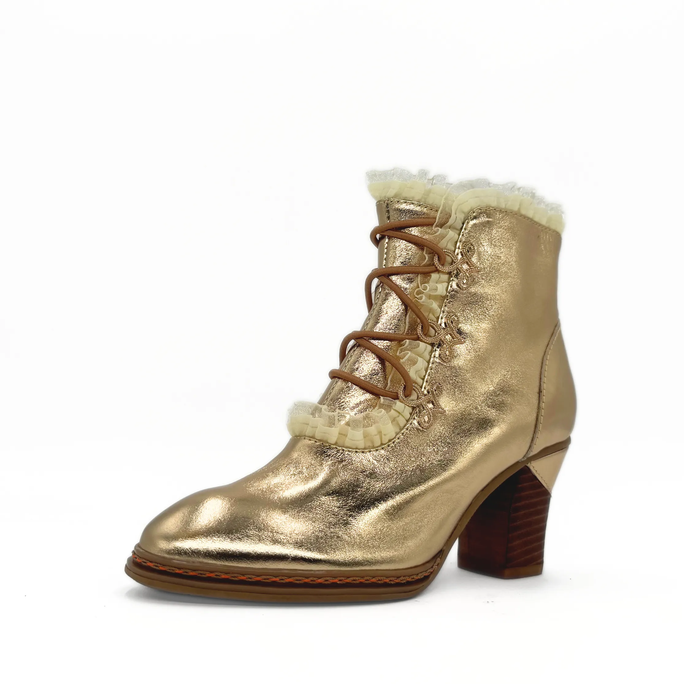 Galleria Metallic Victorian Booties sold by Modcloth product image thumbnail 4