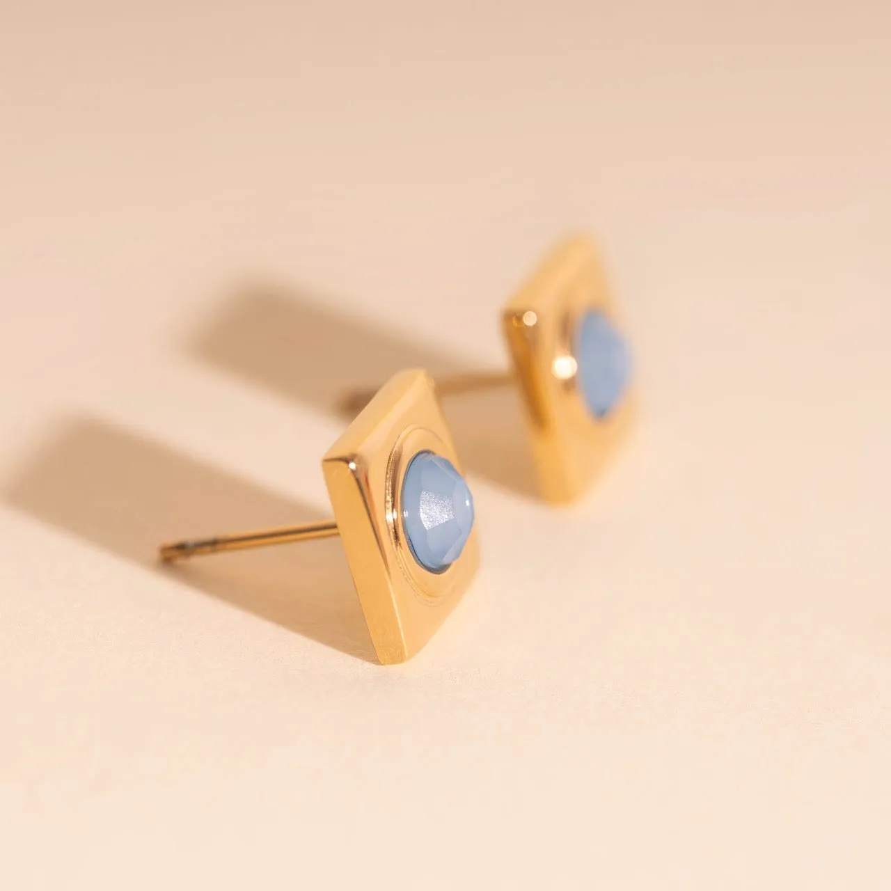 Square Stone Stud Earrings sold by Modcloth product image thumbnail 2